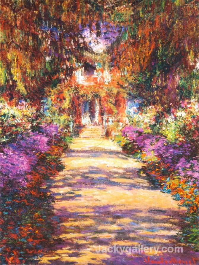 Il Viale del Gardino by Claude Monet paintings reproduction